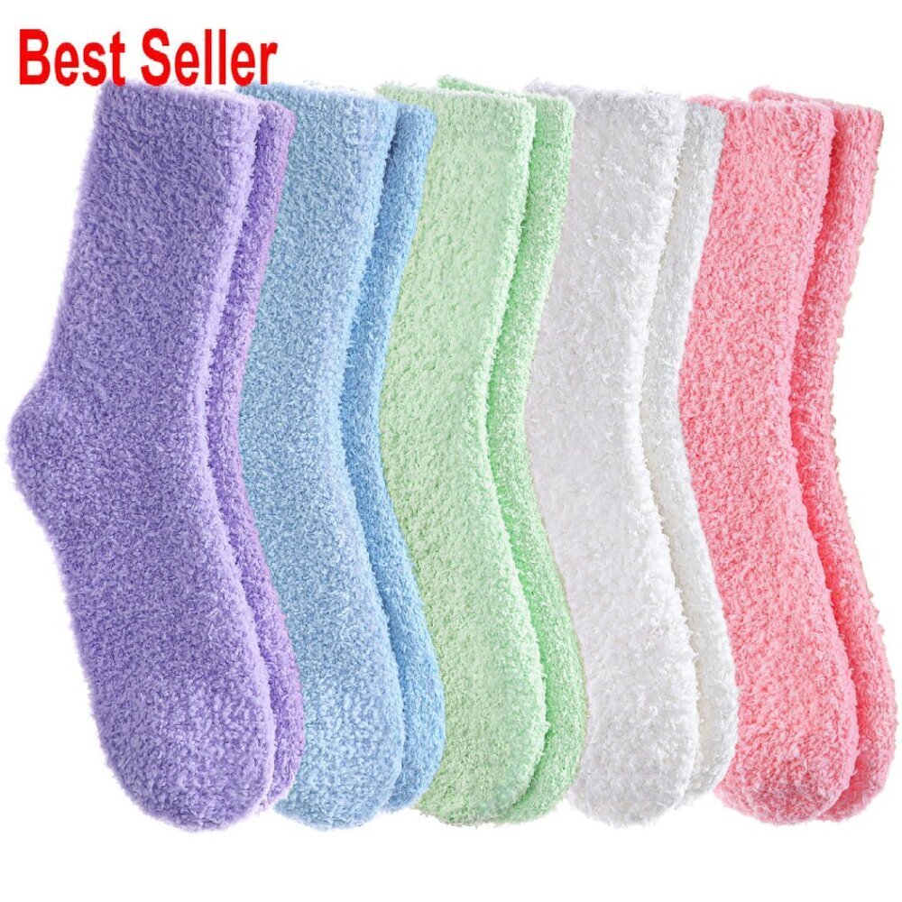 Cozy Fluffy Slipper Socks Soft Warm Winter Fleece Plush Sleeping Gift